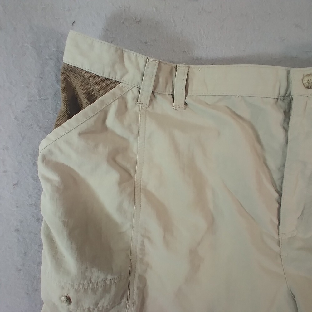 Columbia PFG cargo hiking shorts men's XL extra large tan comfort waist outdoor - Picture 2 of 16